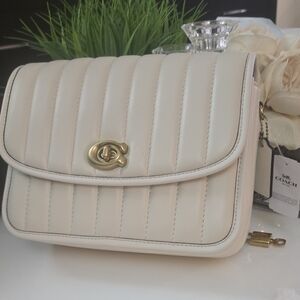 Coach Ivory Quilted Crossbody Bag
